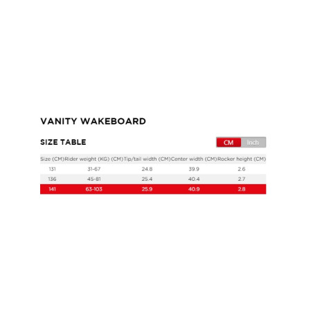 WAKEBOARD JOBE VANITY - 131 - 272522002-131 -