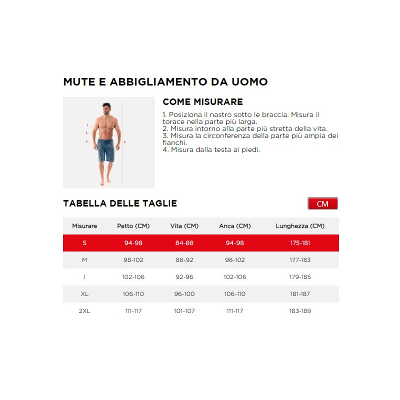 MUTA JOBE PERTH 3/2MM CON CERNIERA SUL PETTO GRIGIA - 303520004-S -